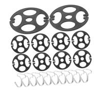 ABOOFAN 20juegos Metal Hooks and Plastic Fasteners for Car Seat Covers Iron Construction Quick Installation Compatible with Cars and Suvs Seat Cover Replacement Accessories