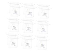 ABOOFAN 20piezas Bolsa Vacía Cordón De Contenedor De Bolsitas De Malla Pequeña Para Bolsitas De Lavanda