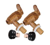 ABOOFAN 2juegos Kit Reemplazo Grifo y Tapón Barril Vino Sellado Práctico Accesorio Compatible Barrica Barril Madera Robusto Diseño Retro