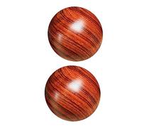 ABOOFAN 2Pcs Pelota De Masaje De Madera Maciza Bolas De Estrés Deportivo Masajeador De Rodillos Pelota De Entrenamiento De Ejercicio Bolas Chinas Para Pelotas De Ejercicio Chinas