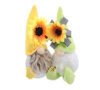 ABOOFAN 2pieza Figuritas De Faceless De Girasol para Decoración De y Verano De De Ancianos para Hogar Oficina y Exposición Adornos De Festival De Abejas
