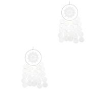 ABOOFAN 2piezas Atrapa Sueños De Concha Decorativa Para Pared Adorno Estilo Para Dormitorios y Salas Diseño Elegante Para Buenas El Hogar