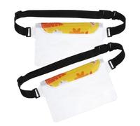 ABOOFAN 2piezas Bolsa para Móvil con Cinturón Ajustable Funda Protectora Transparente para Actividades al Aire Riñonera Resistente al Agua para Running y Natación