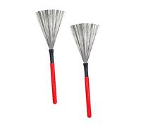 ABOOFAN 2piezas Cepillo Profesional Mango de Madera Escobillas para Batería para Escobillas Batería Jazz y Tambores