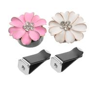 ABOOFAN 2piezas Clip Para Perfume De Ventilación y Rosa Difusor De Aroma Para Coche Accesorios Para Vehículos Mejora La Experiencia De Conducción El Interior Del Coche