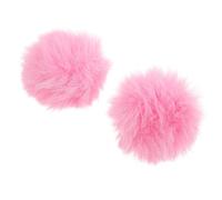 ABOOFAN 2piezas Funda De Microfono De Peluche Antiviento y Protección Contra Salpicaduras y Accesorios Para Micrófonos