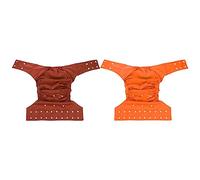 ABOOFAN 2piezas Pañal Adulto Reutilizable y Lavable Incontinencia Anti-fugas Con Cierre Ajustable Para Ancianos y Personas Con Movilidad Reducida y Chocolate