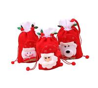 ABOOFAN 3 Bolsas De Navideñas De Pelusa Bolsas Para Festivals Perfectas Para Bebés y Ancianos