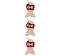ABOOFAN 3 Elegantes Bolsas Navideñas Tipo Calcetín De Papá Noel Decoración Navideña Para Guardar Bocadillos.