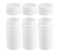 ABOOFAN 3 Envases Rellenables para Desodorantes Sólidos 30g Tubos Giratorios de Plástico Reutilizables para Bálsamo y Fragancia Tamaño Compacto para Viajar y Bricolaje