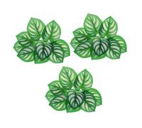 ABOOFAN 3 Hojas Artificiales de Follaje Tropical Alta Realidad y Resistente Decoloración para Decoración de Pared y Fiesta Hawaiana, Pack de 3 Piezas