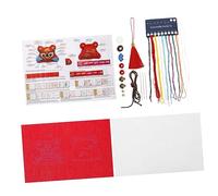 ABOOFAN 3 Juegos Bolsita Año del Tigre pequeño colgante de bolsa de la suerte traje de niño decoración colgante de bolsita kit de bolsita de bordado bien suite bolsa de joyas Decorar