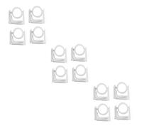 ABOOFAN 3 Juegos Clip De Cortina Gancho Barras De Cortina Dobles Pañería Abrazadera Soporte De Palanca De Ropa Puerta Soporte Giratorio para Barra De Cortina Portacaña Abs 4 Uds * 3