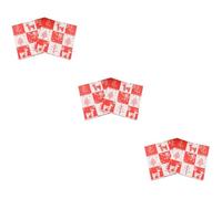 ABOOFAN 3 Juegos De Servilletas Navideñas Con Diseño De Reno Y Alce Vajilla De Papel Para Reuniones Navideñas 20 Unidades X 3