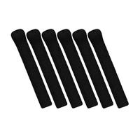 ABOOFAN 3 Pares de Protectores de Punto Antideslizantes en Color Negro Acolchados Elásticos de Fácil Reemplazo y Protección para Patas de Gafas