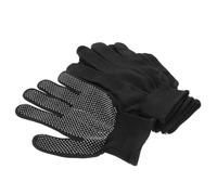 ABOOFAN 3 Pares Guantes Deportivos de Nailon y Silicona Negros Elásticos | Partículas de Silicona Palma, Ajuste Firme y Fino, para Almacén, Cuerdas y Reparaciones