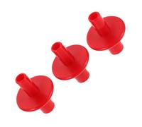 ABOOFAN 3 Piezas Accesorios de Batería Juego Fundas Rojas Dobles para Platillos Protectores Plásticos para Soporte de Platillos Adaptadores de Montaje para Hi Hat y Mejoras de Rendimiento