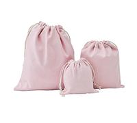ABOOFAN 3 Piezas bolsas almacenaje bolsas de almacenamiento almacenamiento present bags de lazo de algodón de o de dulces té con cordón de tela