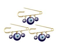 ABOOFAN 3 piezas Broche Ojo Turco Pin de Solapa Decorativo para Mujer Amuleto Protección para Ropa Abrigos y Bolsos Regalo Personalizado