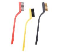 ABOOFAN 3 Piezas Cepillo de Alambre Industrial Cerdas Acero Inoxidable para Limpieza de y Soldadura Herramienta Manual para Eliminar Suciedad y Corrosión