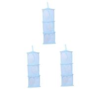 ABOOFAN 3 Piezas cesta colgante sujetador red de almacenamiento colgante tendedero de ropa animal almacenamiento de malla de juguetes cuarto de los niños neto