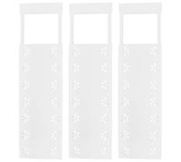 ABOOFAN 3 Piezas Compartimento de Almacenamiento de Estante de Almacenamiento estantes Ampliable Dormitorio Capa Organizador de Ropa de Armario Estante de tensión Ajustable páginas Blanco