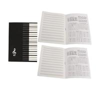 ABOOFAN 3 piezas Cuaderno de Partituras Guitarra y Piano con Pentagrama para Principiantes y Estudiantes Extraíbles Diseño Inspirador y Uso Ligero