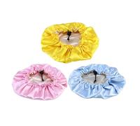 ABOOFAN 3 Piezas Gorro de Dormir Satén Ajustable Cordón, Azul, Protege la Cabeza y Mantiene el Peinado,