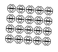 ABOOFAN 30 Piezas Clips Fijadores para Fundas de Asiento de Coche Plástico Resistente y Diseño para Fijación Estable y Duradera Accesorios de Automoción Negros
