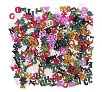 ABOOFAN 300 Piezas Letras de Madera Coloridas para Decoración y Manualidades Bloques de Alfabeto Montessori Herramienta Educativa Preescolar para Aprendizaje y Creativos