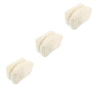 ABOOFAN 3piezas Bolsa De Maquillaje De Multifuncional De Peluche Neceser Cosmético Portátil para Mujeres y Hombres Organizador De Artículos De Aseo Compartimentos para