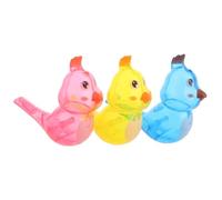 ABOOFAN 3piezas Silbatos Portátiles Para Niño Niña Forma De Pájaro Juguete Musical De Agua Para Desarrollo Del Lenguaje y Habilidades Orales Actividades Al Aire y Reuniones Familiares