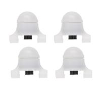 ABOOFAN 4 Piezas Alarma de Picada de Pesca: Led Luz Noche Brillo Alarma para Pesca Diurna y Nocturna Pesca Indicador Luces