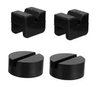 ABOOFAN 4 piezas Almohadillas de Goma para Gato Hidráulico de Adaptadores Ranurados para Protección y Amortiguación de Vehículos Compatibles con Soportes y Elevadores de Coche