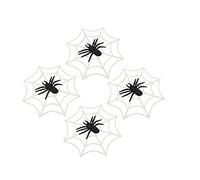 ABOOFAN 4 Piezas Cebolla En Polvo Telaraña Grande Telaraña De Araña De Halloween Decoración De Tela De Araña Al Aire Juguete Araña Arañas Araña Falsa El Plastico