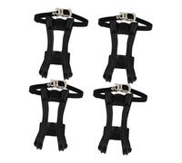 ABOOFAN 4 Piezas Correas Ajustables para de Bicicleta de Nylon Resistentes con Clips para Dedos Compatibles con Bicicletas de Carretera Montaña y Estáticas para Ciclismo Seguro y Cómodo