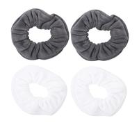 ABOOFAN 4 piezas Gomas para Pelo de Microfibra Absorbente Elásticas y Suaves Coleteros Pequeños para Mujeres para Peinados Diarios y Recogidos Cómodos