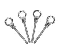 ABOOFAN 4 Piezas Pernos de Gancho de Acero Inoxidable con Diseño de Aro Cerrado y Resistencia Corrosión para Instalaciones Decorativas y Estructuras de Hormigón