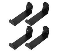 ABOOFAN 4 Piezas Soporte para Rodillo de Espuma para Esterilla de Yoga de Pared, Soporte para Esterillas de Yoga de Pared, Metal Negro, Montaje Mural, para Toallas y Otros Accesorios,