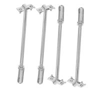 ABOOFAN 4 Piezas Soporte para Varillas Expandible con Clips de Montaje Resistente la Intemperie Alta Conductividad para Protección Exterior Compatible con Redes y Varillas