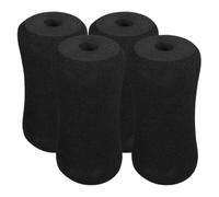 ABOOFAN 4 Piezas Tabla de Abdominales Almohadilla de Esponja Negra, Agarre para Ejercicios de Pies, Ajuste, Portátil, para Gimnasio Profesional y Uso en Casa, Familia