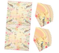 ABOOFAN 40hojas Servilletas Decorativas De Papel Para Fiesta De Diseño Creativo Aptas Para Bodas y Celebraciones Patrón Aleatorio Material Seguro y Ecológico