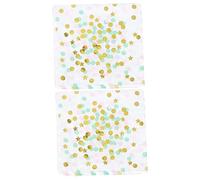 ABOOFAN 40piezas Servilletas De Papel Estrellas y Puntos Para Bodas y Cumpleaños Dotes Dorados Servilletas Desechables Para Fiestas Elegantes y Absorbentes