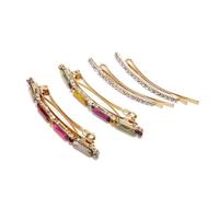 ABOOFAN 4piezas Clips De Resorte Cabello Para Mujeres Pinzas Elegantes De Colores Accesorios Cabello Para Peinados De Fiesta y Uso Diario