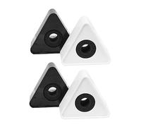 ABOOFAN 4piezas Unids Accesorios De Logotipo Para Micrófono Abs Bandera De Estación De Micrófono Diseño Para Reporteros y Entrevistadores