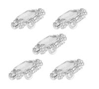 ABOOFAN 5 Botones Decorativos Multifunción de Aleación de Zinc Cristales Delicados y Elegantes para Ropa Femenina para Costura y Manualidades DIY