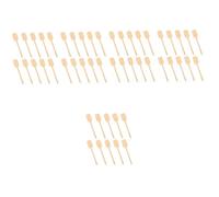 ABOOFAN 5 Juegos Mango De Abanico De Bambú Asa De Abanico Circular Ventiladores Plegables De Mano Ventiladores De Escritorio Usb Porcelana De Cuello Sostuvo Señor Khaki 10 Uds * 5