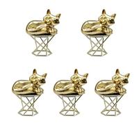 ABOOFAN 5 Piezas De Adornos De para Columpios De Patas Altas Estatua De Taza De Panda De Peluche Decoración De Oficina Adornos Pequeños Decorativos para La Casa