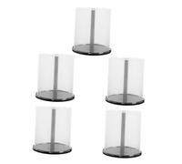 ABOOFAN 5 piezas Organizador de Cubos Transparente para Almacenamiento de CD y Dvd Capacidad para Discos Diseño Moderno y Elegante Resistente y Reutilizable para Estantería o Encimera
