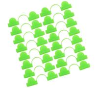 ABOOFAN 50 Piezas Abrazaderas para Película de Invernadero Clips de Plástico a Prueba de Viento Plástico Verde de Doble Cabeza para Película de Invernadero y Materiales y Cobertizos